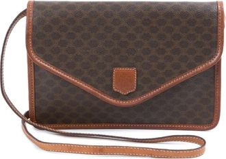 Celine Borsa a spalla Macadam con monogramma 1991 - Marrone