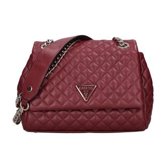 Guess Dames, Tassen, Rood, Maat: ONE Size Leer