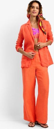Trina Turk Azurine Blazer in Calypso Coral at Nordstrom, Size X-Large