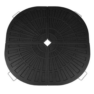 MonsterShop Cantilever Parasol Base - Fan x 4 in Black