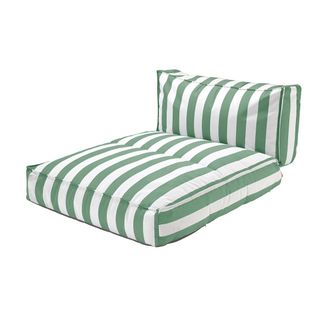Blomus Stay Outdoor-Bett, 120 x 190 cm, lily white / duck green