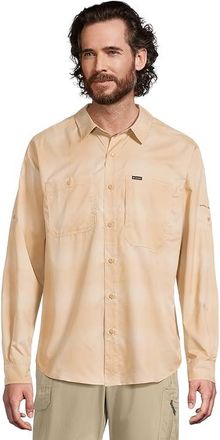 Columbia Silver Ridge Utility Lite Plaid Long Sleeve Mens Jacket Canoe Large Blur Check : XL, Polyester