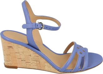Ferragamo Fieri Leather Wedge Sandals