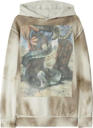 Palm Angels Dice Game tie-dye hoodie - men - Cotton - M - Neutrals
