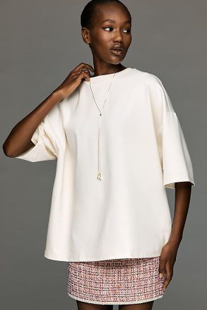 Maeve Structured Boyfriend T-Shirt Top