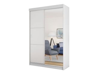 Mirjan24 Mobilier1 - Armario Dover 111, Blanco, 205x138x60cm, Puertas De Armario: Correderas, N&uacute;mero De Estantes: 0