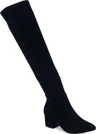Chase + Chloe by Intouch Footwear Wynter Over The Knee Boot in Black Suede at Nordstrom Rack, Size 6.5