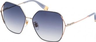 Furla Womens SFU601 58 0492 Sunglasses - Gold - One Size