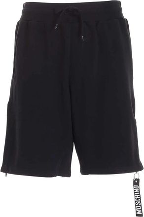 Moschino Zwarte Bermuda Shorts met Ritssluiting - Heren - Korte Broeken - Zwart - M - Katoen - Korte Broeken