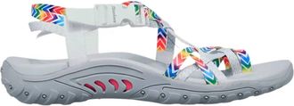 Skechers Womens Reggae-Bright Direction Sandal In Gray/multi