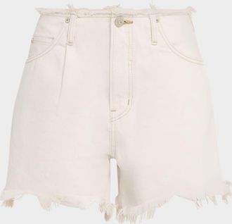 Moussy Vintage Ludlow Frayed Denim Shorts