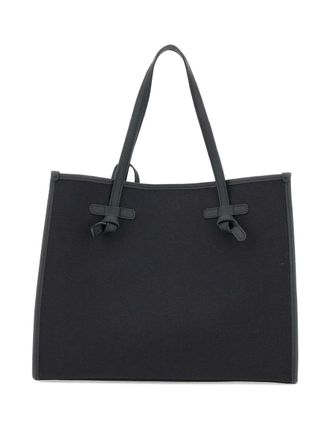 Gianni Chiarini Marcella knot-detail tote bag - women - Fabric/Leather - OS - Black