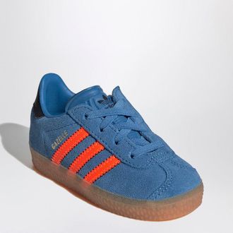 adidas Originals Adidas Originals Gazelle Focus Blue/Solar Orange Sneaker With Elasticated Laces