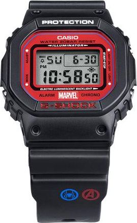 Casio G-Shock Square Black Red DW-5600SPIDER-1PR