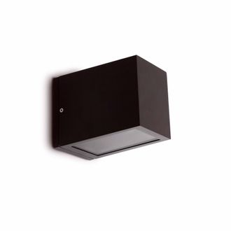 Netlighting Lacre 1 Light Outdoor Wall Light Dark Grey IP54 E27