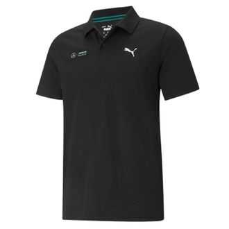 Puma Heren F1 Essentials Mercedes Poloshirt (Zwart)