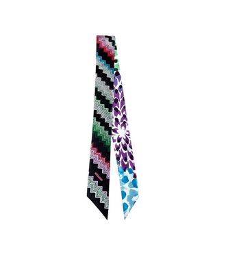 Missoni Black Zigzag Print Bandana Scarf