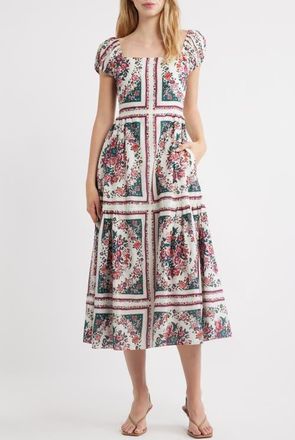 Cleobella Anne Midi Dress in Carmella Print at Nordstrom, Size X-Large