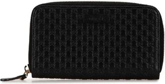 Gucci Pre-owned Wallets, female, Black, Size: ONE SIZE Pre-owned Leather wallets