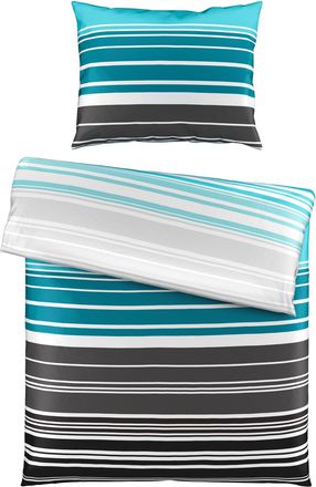 Esposa Bettwäsche, Blau, Abstraktes, 140x200 cm, atmungsaktiv, schadstoffgeprüft, Heimtextilien, Bettwäsche & Leintücher, Bettwäsche