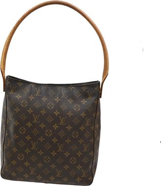 Louis Vuitton Looping Handbag Monogram Canvas Brown Canvas Handbag (Pre-Owned)