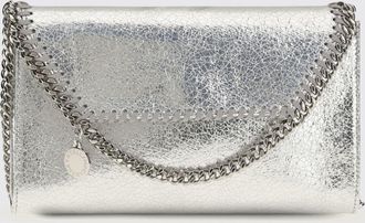 Stella McCartney Borsa Falabella Wallet on Chain in pelle sintetica effetto crackl&eacute;