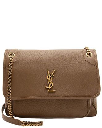 Saint Laurent Grained Monogram Niki Large Shoulder Bag (Authentic Pre-Loved)