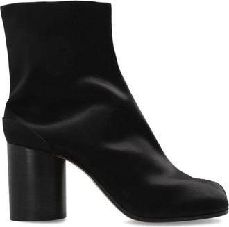 Maison Margiela Tabi Enkellaarsjes - Dames - Laarzen met Hak - Zwart - 38 EU - Katoen - Schoenen