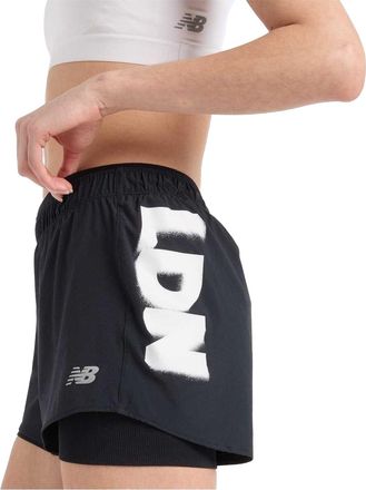 New Balance Dames/dames Lopende Korte Termijnen (Zwart)