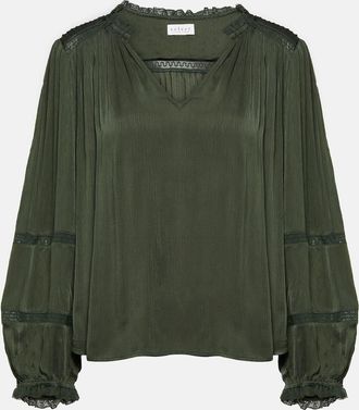 Velvet Koren lace-trimmed blouse
