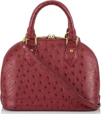 Louis Vuitton Ostrich Alma BB Bag