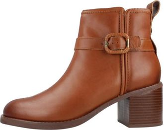 Clarks Chamberly Trim Haklaarzen - Dames - Laarzen met Hak - Bruin - 41 EU - Schoenen
