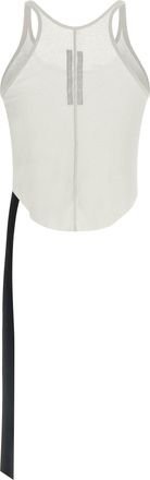 Rick Owens Womens White Cotton Tank Tops