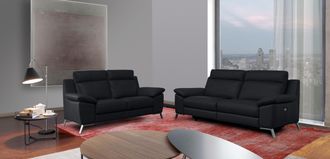 CALIA ITALIA 3-Sitzer »Roby italienisches Designsofa mit exzellentem Sitzkomfort« erstklassigem Lederbezug