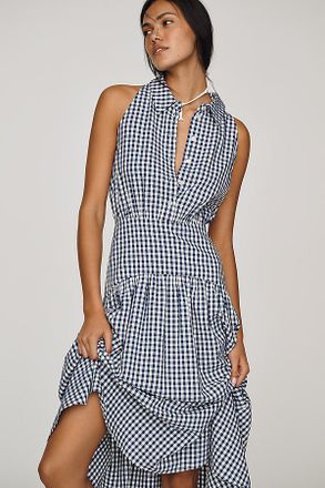 Exquise Tobie Drop-Waist Midi Shirt Dress by Exquise