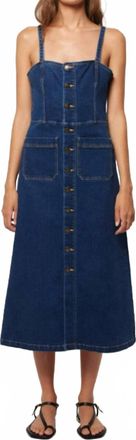 Rolla's Mara Midi Dress In Dark Vintage Indigo