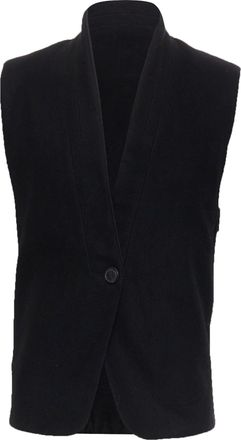 Christophe Lemaire CHRISTOPHE LEMAIRE black wool minimal topstitch waist coat vest Sz2 M