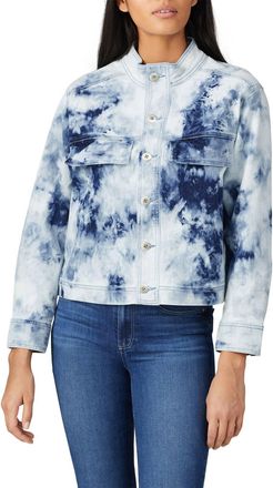 Fifteen Twenty Tie Dye Jacket In Light Blue