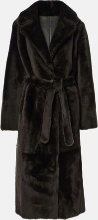 Yves Salomon Reversible belted shearling coat