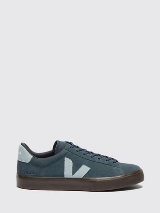 Veja Sneakers basse Campo in pelle scamosciata con logo a contrasto