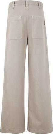 Brunello Cucinelli Wide-Leg Linen-Blend Trousers - Wheat