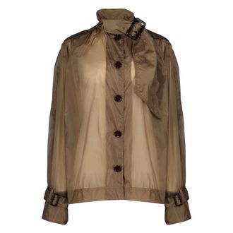 Saint Laurent Dames, Jassen, Bruin, Maat: M Nylon