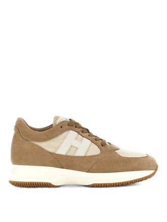 Hogan Interactive Suede And Fabric Sneakers