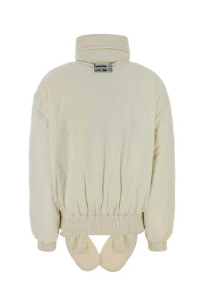 Golden Goose Womens Ivory Nylon Padded Jacket Antiquewhite Giubbini