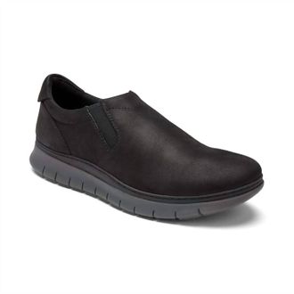 Vionic Mens Khai Nubuck Slip On Shoes In Black