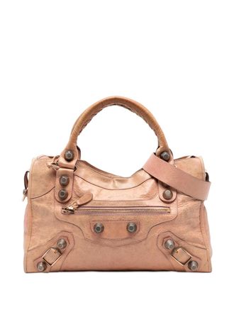 Balenciaga 2005-2025 Lambskin Motocross Giant 21 Classic City satchel - Brown