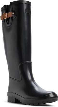 Sperry Top-Sider Drizzle Tall Waterproof Rain Boot in Black at Nordstrom, Size 7.5