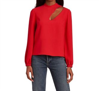 Amanda Uprichard Maryanne Top In Red
