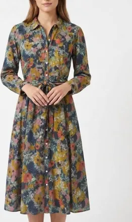 Trovata Eliot Midi Dress In Deep Bramble