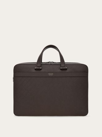 Ferragamo Men Ferragamo Monogram briefcase Brown